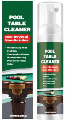Fast-Drying Pool Table Felt & Ball Cleaner Foam, Removes Chalk Grim. (1PCS)