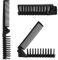 Folding Hair Brush and Comb, Plastic Portable Travel Hair Brush Pocket Hair Comb Double Headed Massage Hair Comb for Thick, Thin Hair (Black)