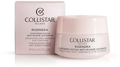 Collistar Rigenera Contorno Occhi Anti-rughe Levigante, Riduce le Righe e le Linee Sottili del Contorno Occhi, Crema-Gel Leggera e Idratante, Senza Siliconi e alcol, 15ml