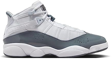 Nike Jordan Air 6 Ringe, Weiß/Grau, Herren Basketballschuhe, 42.5 EU