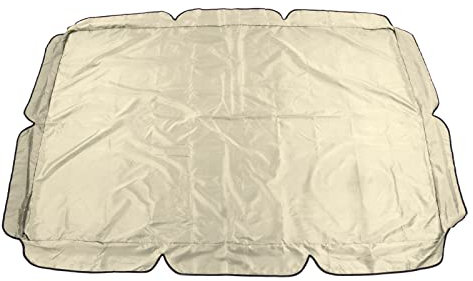QANYEGN Cubierta Superior Abatible, Toldo Abatible, Tela Ox 600D, Cubierta Superior Impermeable para Porche, Cubierta Superior Abatible para Exteriores, Reemplazo(Beige)