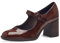Tamaris Damen Pumps Blockabsatz Vegan; Brown PATENT, EU 38