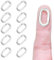 Mezrkuwr 10 Stück ovaler Verschluss, Karabiner, Halskettenverschlüsse und Verschlüsse, Federringverschluss, Kettenverbinder, Halsketten und Armbändern (Mittelgröße)