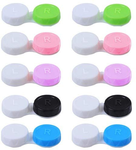 20 Pezzi Custodia per Lenti a Contatto, Kit di Lenti a Contatto da Viaggio, Custodie per Lenti a Contatto da Viaggio, Contatto Lenti Contenitore, Scatola Porta Lenti a Contatto per Casa e Viaggi