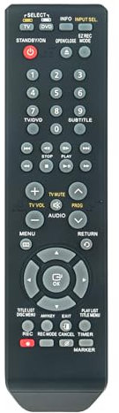 AULCMEET Télécommande,00061A Nouvelle télécommande de Remplacement pour fit for Samsung DVD Player DVD-R149 DVD-R150 DVD-R155 DVD-R156