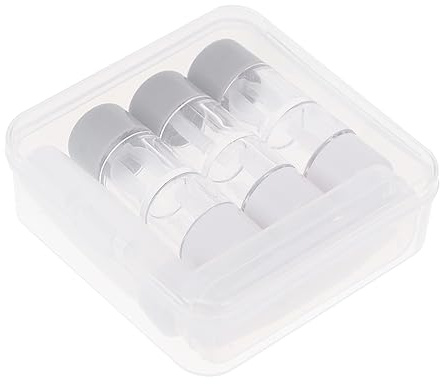 VALICLUD 3piezas Estuche Portátil para Lentes Cajas Accesorios para Lentes Caja De De Contacto Pequeño Fugas