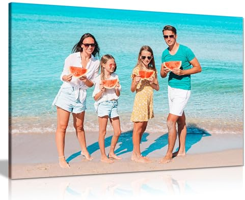 1 Photo Landscape Personalised Canvas Print – Custom Photo Wall Art – Multiple Sizes via “Customise Now” – Custom Printed Gift for Home & Occasions