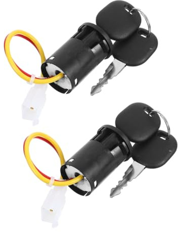 VICASKY Interruttore a Chiave di Accensione per Scooter Elettrici Bambini, Accessorio Resistente alle Intemperie Avvio Rapido, Set 2 Pezzi Compatibile Auto Elettriche per Ragazzi