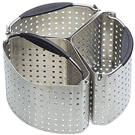 MasterClass Cestelli Divisori per Pentola in Acciaio Inossidabile, 20 cm, Argento, 3 pezzi
