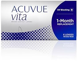 ACUVUE Vita Monatskontaktlinsen mit komfortablem Tragegefühl – Den ganzen Monat lang – -4,5 dpt & BC 8.8 – Mit UV Schutz & durchgängig hohem Feuchtigkeitsgehalt – 6 Linsen