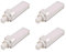 Lampadina LED G24 9W 1300LM Lampada PLC G24 a 2 pin bianco freddo 6500K Sostituisci lampada fluorescente compatta 18W 26W 4 pin Lampada a risparmio energetico CFL Rimuovi/Baypass (4 Pezzi)