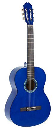 GEWA Konzertgitarre, Gitarre Basic, Korpus Linde, Griffbrett Pakkaholz, verchromte Mechaniken, 4/4 blau