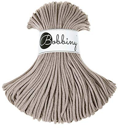 Bobbiny - Corda in macramè, 3 mm, 100% cotone, 100 m