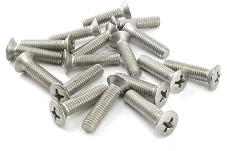 Viti per metallo, testa fresata bombata Phillips, acciaio inox, DIN 966 (M5 x 20) x50