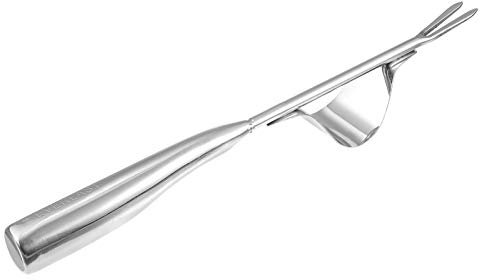 DOITOOL Deshierbadora manual de acero inoxidable levantador de raíces, removedor de para jardín, trasplante de césped, jardinería, herramientas bonsái, tenedor para plantar flores