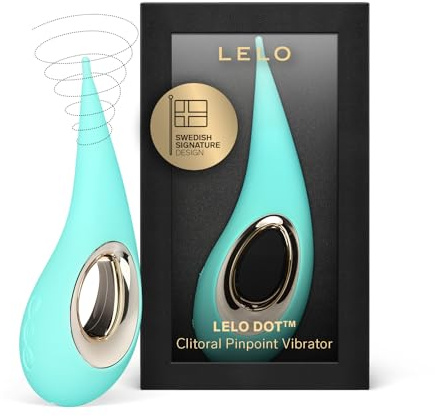 LELO DOT Stimolatore a Punta Clitorideo per Donne con Movimento Ellittico e 8 Modalità di piacere, Sex Toys per Donne, Aqua