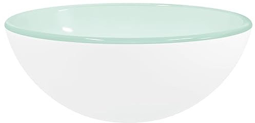 vidaXL Lavabo Vasque à Poser de Toilette Lave-mains de Salle de Bain Lavabo de Salle d'Eau Maison Intérieur Verre Trempé 30x12 cm Blanc