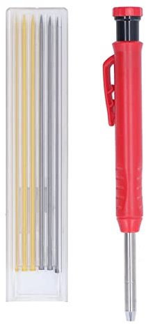 Penna per tracciare in carburo di tungsteno multifunzione, penna per tracciare in carburo da 2,8 mm con strumento per tracciare la punta di marcatura di ricarica per lamina di (Recarga bicolor)