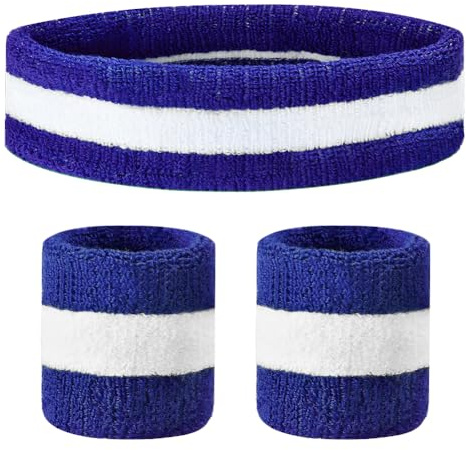 Flintronic Serre Poignets Bracelets pour Sports, 2 Pièces Bracelet Poignet de Sport, Serre Poignet Sweatbands Absorbants pour Gym/Tennis/Course/Basket-Ball