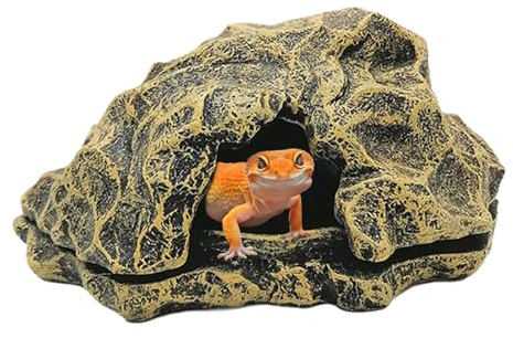 Tana per,Rifugio in Acquario per Rettili Tana per Serpente - Accessori per Acquario Paesaggio Zona per Prendere il Sole Decorazione per Tartarughe d'Acqua Gamberi Granchi