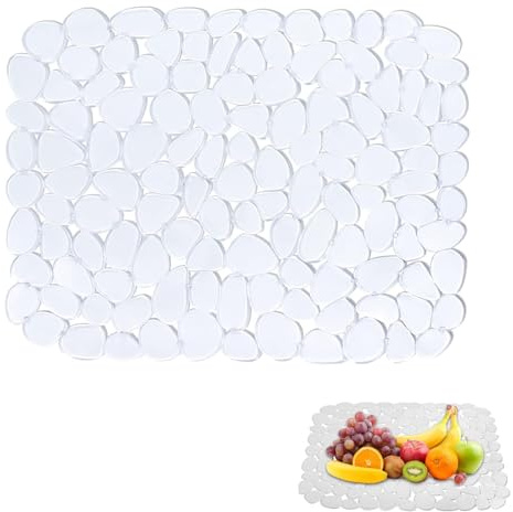 Sink Protector Mat, Sink Protector 40 X 30cm,Sink Mat Protector, PVC Material Sink Mats, DIY Cut Kitchen Sink Protector Effective Protection for Dishes and Glassware, Suitable for Any Kitchen