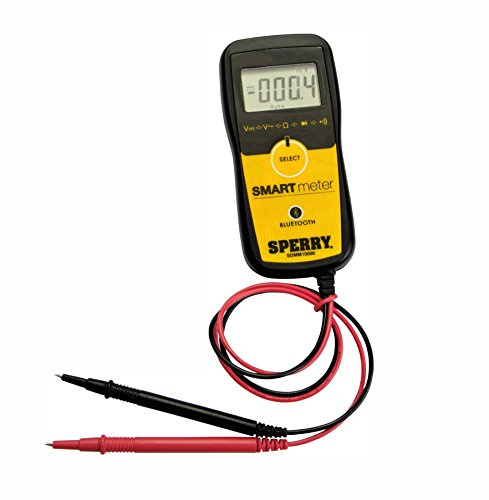 Sperry Instruments SDMM10000R Smart Digital Multimeter Use Multi-Meter, Test-Read-Export-Send, Bluetooth Capable, Black/Yellow﻿