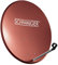 SCHWAIGER 142 Satellitenschüssel SAT-Antenne Satelliten-Anlage Offset-Antenne LNB-Tragarm Masthalterung Sat-Schüssel SAT-Anlage Stahl 55 x 62cm rot