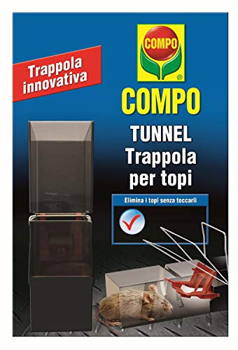 COMPO Tunnel, Trappola per Topi, Sicura, discreta e riutilizzabile