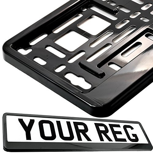 Taport® support pour plaque d'immatriculation pour n'importe quelle voiture, van, camion, remorque.