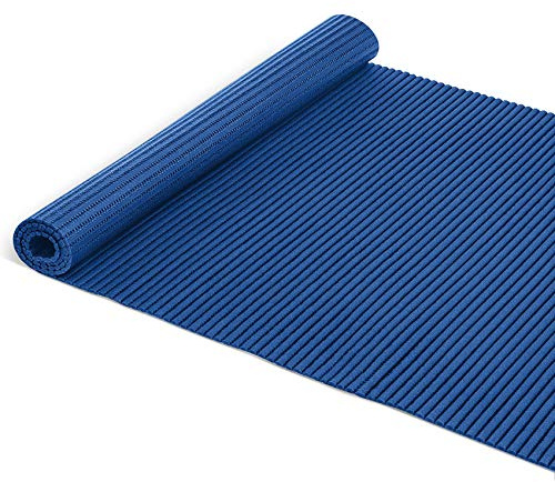 Badematte Badvorleger Weichschaummatte Badläufer Antirutsch Blau 65x260cm