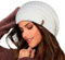 FURTALK Damen Beanie Mütze Warme Wintermütze mit Weichem Innenfutter Gefütterte Strickmütze,Weiß,Einheitsgröße
