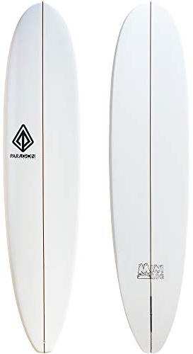 Paragon Surfboards 8'0 Fiberglass Surf Board for Adults, Kids & Beginners - Longboard Surfboard with Single Fin, Gloss Finish - Durable, Fun & Stable Tabla de Surf for All Ages Up to 250lbs