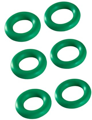 MACHSWON 50 Pcs Fluorine Rubber O-Rings Gasket Rubber Washer Round Sealing Ring 13mm OD 8mm ID 2.5mm Width FKM Gasket Rings Seal Grommets Green