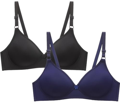 Women's Lingerie Sets Padded Bra Cotton Comfort Everyday Bra Seamless Push Up Bras Full Coverage Bra Soft Underwear Summer 2024