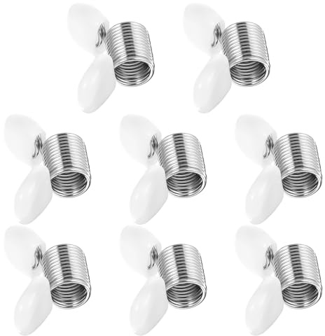 8Pcs Bead Stopper, Spring Bead Clamps for Jewelry Making Creative Wire Ends Beaded Clip Jewelry Making Tool to Prevent Beads from Falling for Handmade Bracelets and Necklace