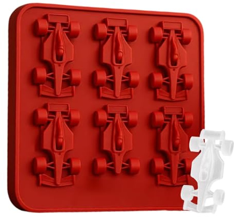 Formule Racing Car Forme De Crème Glacée - Slicone Cube Shell | Formulaire Glaçon Voiture 3D | Formes Devoiture Course Réutilisable Pour Les Boissons D'été, Creative Cubes Schimmel Whisky Cocktail