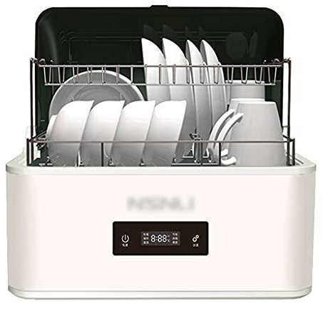 Full Automatic Table Top Dishwasher - Large Capacity Multifunctional Smart Washing & Drying Machine for Effortless Clean Dishes, Compact Design for Home & Kitchen Use