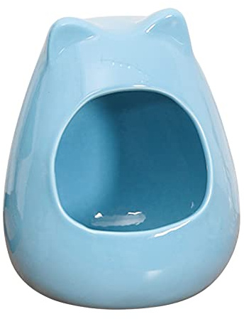 Saiyana Pet Habitats Maison Hamster Glacière Gerbille Lit intérieur Nid Cage Accessoires pour furets Nourriture Petit Animal de compagnie Nid en céramique rafraîchissant