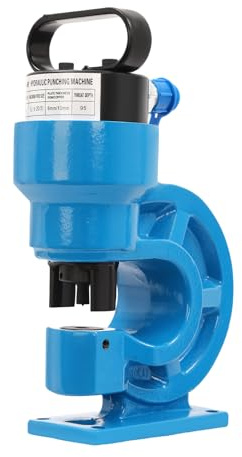 CH-60 Perforadora Hidráulica, 31T Perforadora Hidráulica Incluye 4 Matrices de Punzonado, para Placa de Hierro, Cobre, Barra de Aluminio Acero Inoxidable