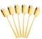 BISDARUN Gold Spork Stainless Steel Cutlery Sporks 6-Piece Travel Camping Spoon Fork Set 2 in 1 Long Handle 21.3cm Spoon Fork for Buffet Pasta Noodle Soup