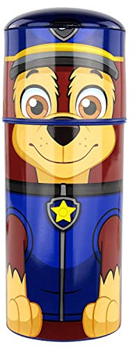 Paw Patrol Gourde avec motif Pat' Patrouille Chase, en plastique, sans BPA, sans phtalates, Capacité : Environ 350 ml, Modèle 3