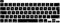 MiNGFi Silikon Deutsche QWERTZ Tastaturschutz für MacBook Pro 13 M1/M2 A2338 (2020–2023), A2289 (2020), A2251 (2020–2021), Pro 16 A2141 (2019–2021) EU/ISO Tastaturlayout - Schwarz