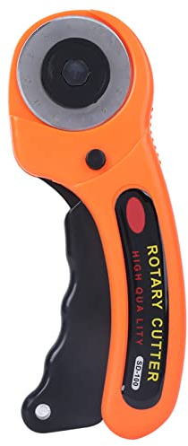 Rotary Cutter 45mm, Rotary Cutter Steel Quilters Sewing for Cutting Paper Fabric Leather Cloth Plastic