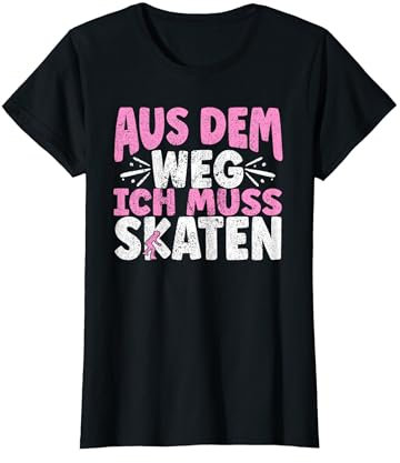 Inline Skating Damen Skaterin Skaten Mädchen T-Shirt