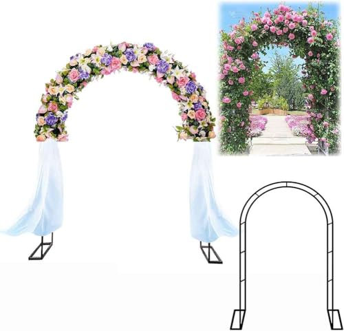 WCQSYY Arco De Jardin para Plantas Arco De Hierro Forjado para Plantas Trepadoras Arco De Rosales para Plantas Trepadoras,Verde,W3.5M*H2.2M