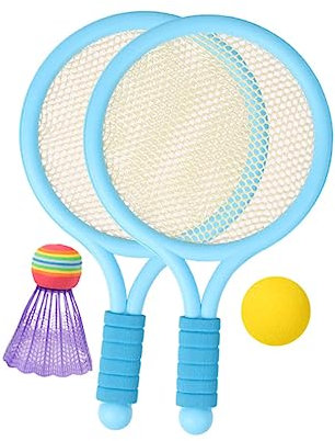 POPETPOP 1 Set Jungen und Mädchen Badminton Schläger Training Set Outdoor Sport Spielzeug Badminton für 3 Jahre Alt Jungen Mädchen