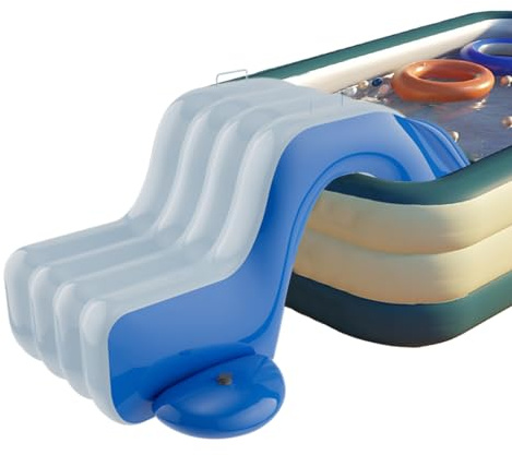 Toboganes de agua inflables - Piscina de suelo Blow Up Tobogán | Divertido juguete acuático para niños Jardín al aire libre