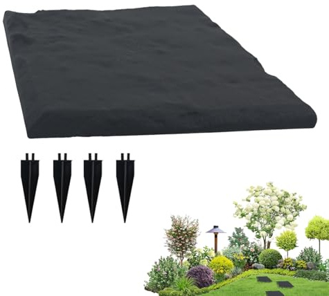 Piedras de jardín, decoración de | losas de pavimento con gancho para el suelo para terraza, jardín, césped, parque infantil, pasarelas, caminos de jardín