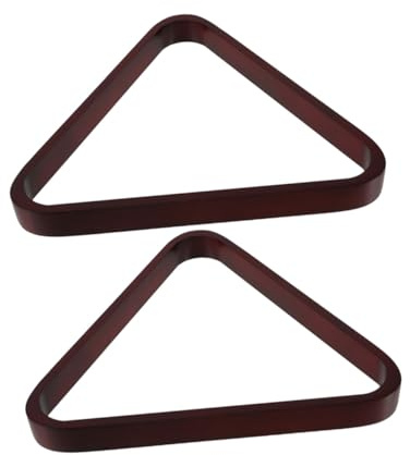 Anneome 2 Pezzi Rastrelliera Triangolo da Biliardo in Legno Massello per Palline Snooker Accessorio Essenziale per Tavolo da Pool Alta Durabilità e Allineamento Preciso