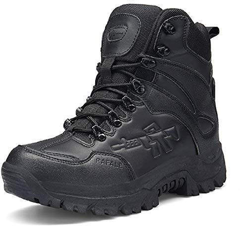 AONEGOLD Hommes Bottes de Randonnée Tactiques Militaires de Combat Bottes Chaussures de Trekking extérieures Respirantes Antidérapant